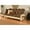 Antique White, variant on Albany Futon with storage in Rustic Walnut Finish, Multiple Colors