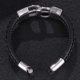 thumbnail image 5 of Minnieouse trenzada personalizada diseñada exclusivamente para hombres Pulseras Mujer Brazaletes EleganceBeauty Ropa, zapatos y accesorios Miscelánea negro, 5 of 6