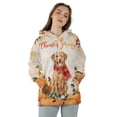 thumbnail image 4 of Happy Thanksgiving Chesapeake Bay Retriever with Turkey Pumpkins Autumn Vibes All Over Print 3D Hoodie Unisex Merch Hoodies Chessie Dog Lover - 12018, 4 of 6