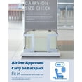 thumbnail image 3 of Hynes Eagle 38L Flight Approved Carry-On, Multi-Purpose Travel Backpack, Mint Green, 3 of 8