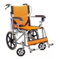 thumbnail image 1 of Silla de Ruedas de Traslado Ligera Plegable con Freno 4x4 naranja, 1 of 10