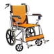thumbnail image 1 of Silla de Ruedas de Traslado Ligera Plegable con Freno 4x4 naranja, 1 of 10
