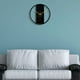 thumbnail image 5 of (CC308) Reloj de pared con marco redondo negro, relojes de pared de diseño moderno y silencioso, adecuados para dormitorio, sala de estar, oficina, decoración artística, 5 of 5