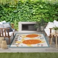 thumbnail image 2 of Nourison Aloha Turtle Coastal Flatweave High-Low Indoor Outdoor Area Rug Teal Multi 6' x 9', 2 of 10