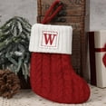 thumbnail image 2 of CuiLiyq 7.1 Inches Christmas Stockings, Red Velvet with White Super Soft Plush Cuff, for Family Holiday Decorations and Xmas Tree Fireplace(Letter V), 2 of 2