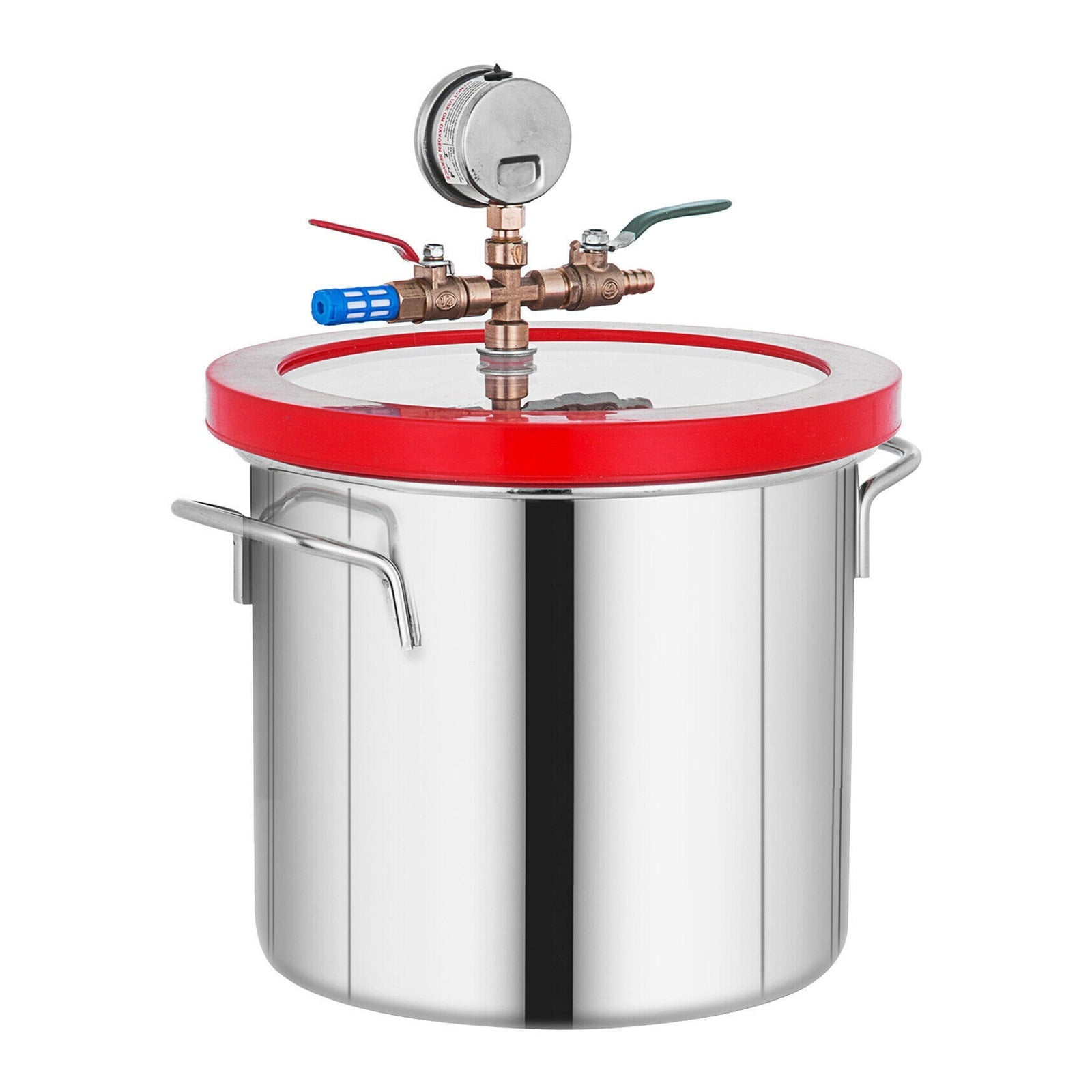 2 Gallon Vacuum Chamber Controlled By 1.8CFM Vacuum Pump 9L 220ml Rotary
