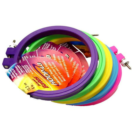 Hoops 4 Inch-1 Each Of 6 Bright Colors