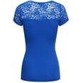 thumbnail image 2 of sexy plus size low-cut cleavage v-neck t-shirt tee top 1x2x3x, 2 of 2