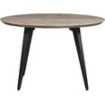 thumbnail image 4 of LeisureMod Ravenna Mid Century Modern 47″ Round MDF Dining Table – Compact Modern Table with Iron Legs for Kitchen, Dining Room, or Small Apartment Spaces, 4 of 6