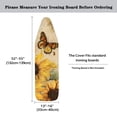 thumbnail image 5 of HELLHERO Soft Ironing Board Cover, Sunflowers Butterfly Ironing Board Cover, Non Stick Scorch and Stain Resistant Standard Size 15x54 Inch with Elastic Edges, 5 of 5