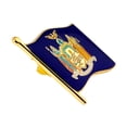 thumbnail image 2 of PinMart's New York US State Flag NY Enamel Lapel Pin 1", 2 of 3