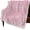 Pink, White, variant on Fleece Sherpa Bed Blankets, Navy Blue Christmas Microfiber Plush Flannel Throw Blanket, White Xmas Snowflake Winter Soft Reversible Picnic Blanket for Camping Travel Home Decor Gifts 50"x60"