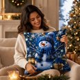 thumbnail image 4 of Christmas Pillow Covers, Decorative Cushion Case with Hidden Zipper, Soft Fabric for Sofa Couch Bed Home Decor, 4 of 7