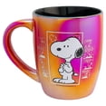 thumbnail image 1 of Tarro de Cerámica Iridiscente con Diseño Snoopy Tipo Comic, Peanuts, Taza para Bebidas Calientes, Capacidad 750 ml, Color Rojo, 1 of 4