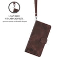 thumbnail image 4 of Feishell for Samsung Galaxy A73 5G 6.7 inch Wallet Case with Wrist Strap,Flip Cover with Embossed Pattern PU Leather Kickstand Credit Card Slots Magnetic Clasp Folio Purse Phone Case,Brown, 4 of 7