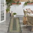 thumbnail image 4 of Nourison Horizon Indoor/Outdoor 2' x 6' Green Modern Rug, 4 of 9