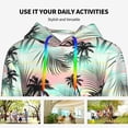 thumbnail image 4 of Cauagu Tropical Summer Palm for Women's Hooded Sweatshirts Pullover Hoodie for Women Fall Workout Sweat Long Sleeve Preppy Sweatshirts-Small, 4 of 7
