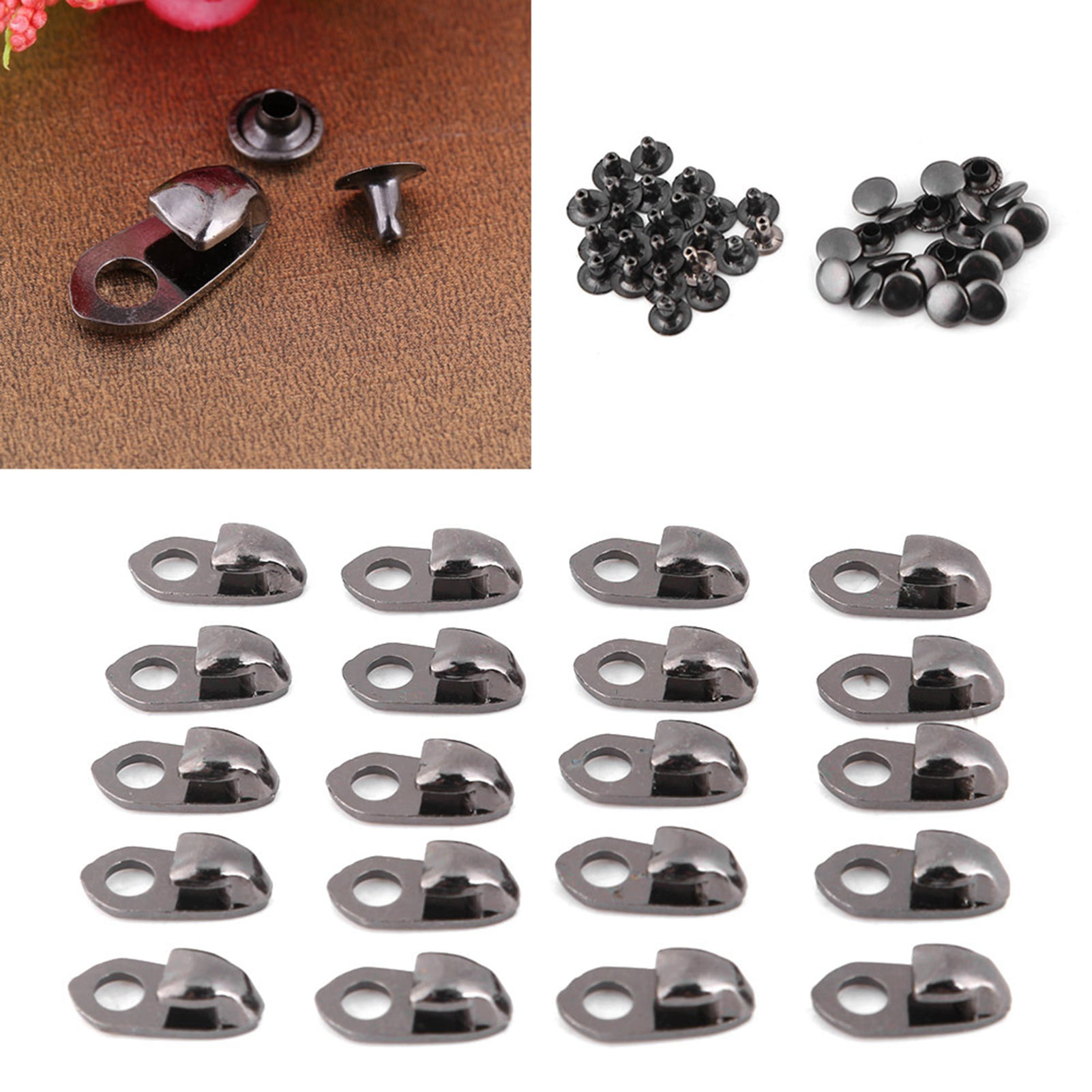 Kit De 20 Boucles Et œillets Métal Pour Chaussures Randonnée, Bottes, Sacs - Réparation DIY