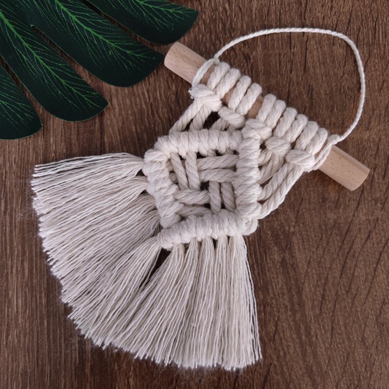 3 Pcs Mini Macrame Wall Hanging Decor Handmade Woven Tapestry