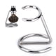 thumbnail image 4 of Brocha de afeitar para hombre, soporte de acero inoxidable para maquinilla de afeitar, para uso en salón, hogar y viajes., 4 of 9
