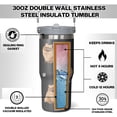 thumbnail image 4 of Pomeranian Gift for Dog Lover,30 oz Pomeranian Tumbler Stainless Steel Insulated with Handle (Pomeranian-Black, 30 oz), 4 of 6