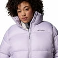 thumbnail image 3 of Columbia Womens Printed Logo Puffer Jacket, Black, Plus Size, 3X, 3 of 4