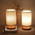 thumbnail image 4 of Dvkptbk Bedside Lamp Night Light Warm White Gift Wood Table Lamp, 4 of 7