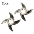 thumbnail image 1 of Mosiee 2 Pcs Size #12 Meat Grinder Cutter Blade New For Electric Or Manual Metal, 1 of 9
