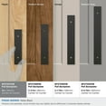 thumbnail image 4 of Amerock Maymont 3 inch (76mm) Center-to-Center Rectangle Matte Black Cabinet Pull Backplate, 4 of 7