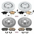 thumbnail image 3 of PowerStop Front and Rear Z23 Evolution Sport Carbon-Fiber Ceramic Brake Pad and Drilled & Slotted Rotor Kit Fits: AUDI Select Models K4010, 3 of 10