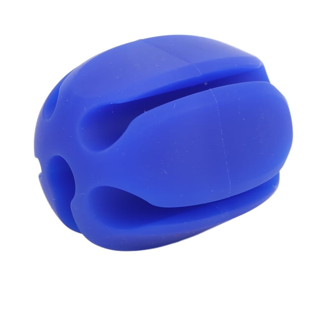 Caña de pescar con bola, protección pequeña, caña anticolisión, bola retractora, aparejos de pesca, color azul