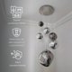thumbnail image 5 of Ilios Innova | Lámpara Colgante Lava | Estilo Contemporáneo | Altura Ajustable | Metal Cromado y Acrílico Decorativo, 5 of 8