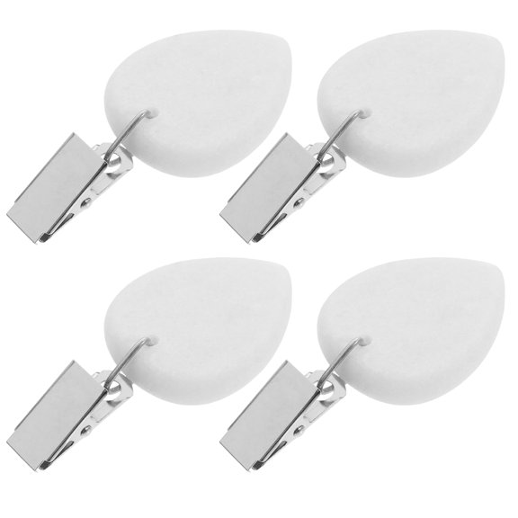 UPOUART Replaceable Tablecloth Weights White Marble 4Pcs