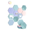 thumbnail image 2 of Hexagon Acoustic Panels 10-Pack High Density Self-Adhesive Sound Dampening Wall Panels for Studio Noise Reduction Home Office Decor, 2 of 9