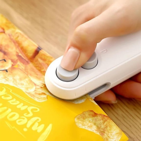 【FaddishDeal】Mini snack bag sealing machine,2 in 1 heat USB rechargeable snack bag selaer,plastic Electric bag sealers, keep food fresh. Portable Sealer Picnics.excellent gifts for Christmas and new