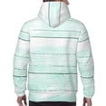 thumbnail image 7 of Goofa Flowers And Turquoise Wooden for Men's Hooded Sweatshirt - Lightweight Pullover Hoodie with Kangaroo Pocket, Perfect for Everyday Wear-Large, 7 of 7