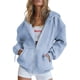 thumbnail image 1 of Sudadera con Capucha PRETTYGARDEN 2025 con Cierre Azul Claro XS, 1 of 8