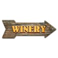 thumbnail image 1 of SignMission P-ARROW12-999544 12 x 36 in. Wide Winery Arrow Sign, 1 of 4