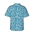 thumbnail image 3 of Daiia Beautiful Floral Hawaiian Shirt for Men Gentle Cotton Regular Short Sleeve Casual-Medium, 3 of 9