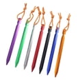 thumbnail image 5 of Ficarrico Paquete de 12 estacas para tienda de campaña: tienda de campaña al aire libre, cortina de cielo, clavo de tierra, aleación de aluminio, camping, camping, clavo de tienda de tres filos en, 5 of 5