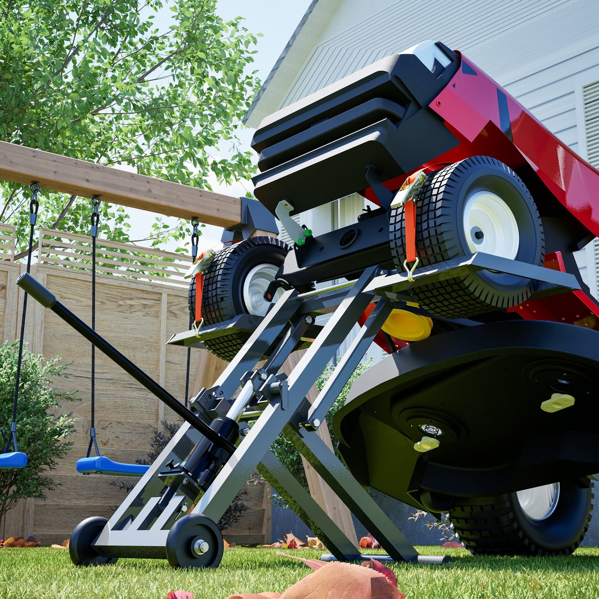 MoJack HDL-500 Hydraulic Lawn Mower Lift, 500lb Capacity, Home