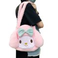 thumbnail image 1 of Bolso de felpa para axilas de otoño e invierno, bonito y suave bolso de hombro para uniforme JK para niñas, bolso de mano para mujer, conejo rosa, 1 of 12