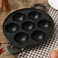 thumbnail image 7 of Shoreew 7 Hole Cooking Cake Pan Smooth Omelette Pan Non-Stick Frying Pan for Octopus Balls Breakfast Omelette Maker, 7 of 7