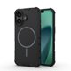 thumbnail image 1 of Case For iPhone 16 [Compatible con la Funda Del Teléfono de Color Sólido con Protección Anticaída de Airbag de Grado Militar MagSafe], Negro, For iPhone 16, 1 of 6