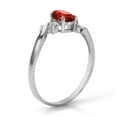 thumbnail image 2 of Galaxy Gold 14K White Gold 0.46 CT Oval Ruby and Diamond Ring - July Birthstone - Passion & Protection - Sizes 5.5 to 11 - Fine Jewelry for Women, 2 of 2