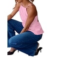 thumbnail image 3 of Womens Summer Halter Tank Tops Sleeveless Racerback Camisole Casual Blouses Pink S, 3 of 8