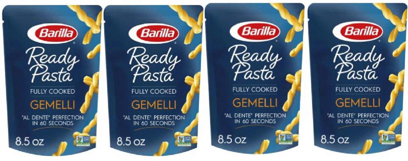 BARILLA Ready Pasta, Gemelli, 8.5 oz. Pouch NonGMO, No Preservatives