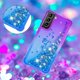 thumbnail image 4 of Funda para Samsung Galaxy S21 Plus 5G Transparente con Brillos Carcasa Protectora Antigolpes con Glitter Brillante, 4 of 5