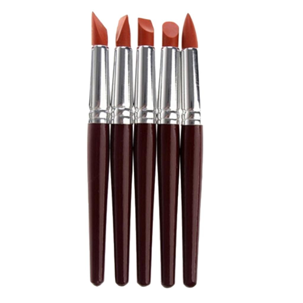 5Pc Artist Paint Brush Silicon for Painting Sculpting Clay Molding