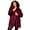 Merlot, variant on Roaman's Women's Plus Size Mid-Length Luxe Faux Fur Coat